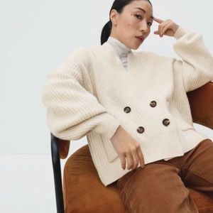 The Felted Merino Double-Breasted Cardigan